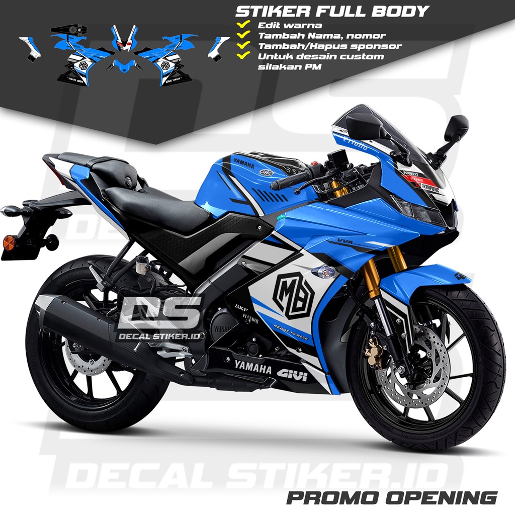Decal R15 V3 Full Body Keren Stiker R15 V3 Full Body Keren Striping R15 V3 Terbaru Decal R15 V3 Full