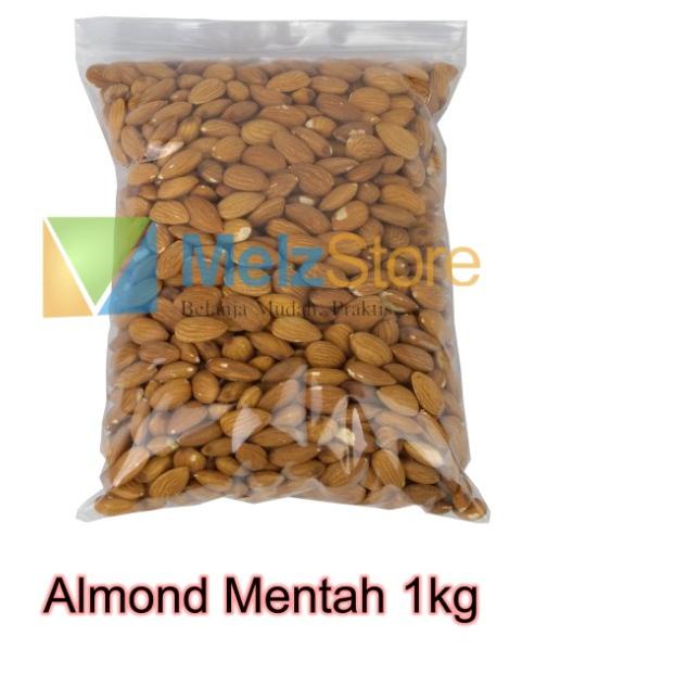 

Termurah✔️⭐Kacang Almond Mentah Kupas Utuh Raw Whole Blue Diamond 1kg, 500gr, 250gr