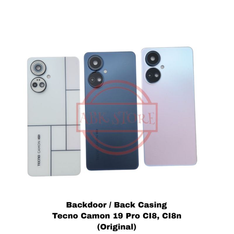 TUTUP BELAKANG BACKDOOR BACKCOVER TECNO CAMON 19 PRO COVER BATERAI BACK CASING