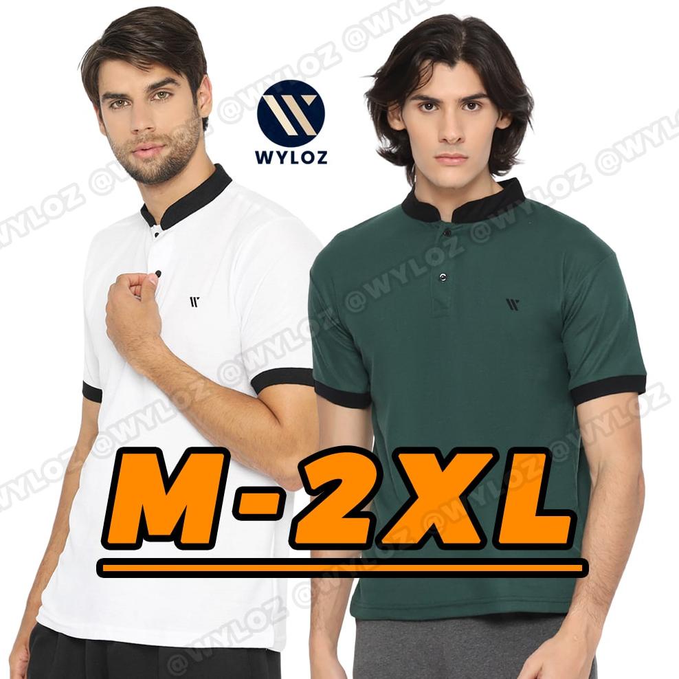 New - Baju Kaos Polo Shirt T-Shirt Kerah Shanghai Koko Distro Krah Sanghai Muslim Lacos Pique 24s  W