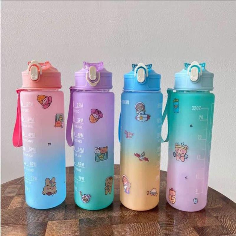 Botol Minum 1 Liter Botol Pelangi Tambler