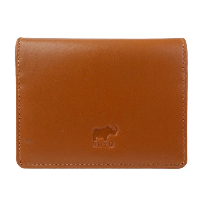 dompet pria Dompet Kartu Kulit Asli Pria Wanita Card Holder RHYM 23 Brown - Cokelat Muda(F7S4) dompe