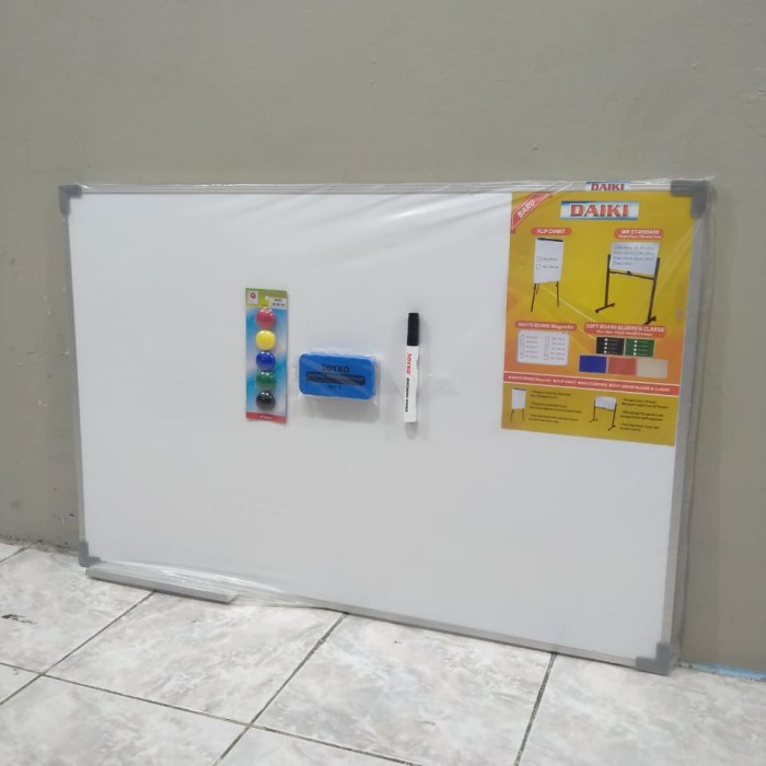 

Terlaris Whiteboard / Papantulis Magnetic Daiki Uk 50X70 Cm