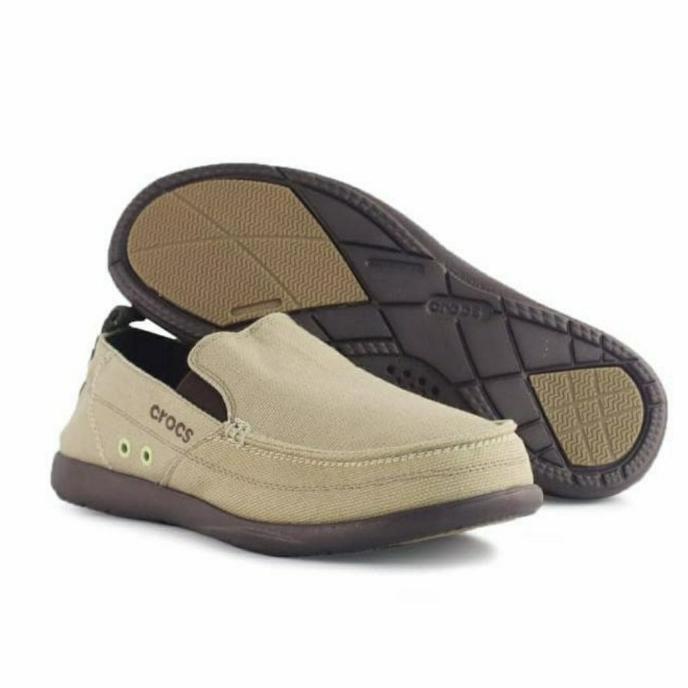 CROCS walumen slip on /sepatu kanvas men 39-44 -khaki 7-11