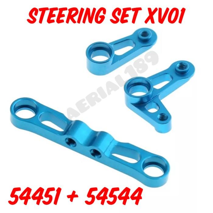 Upgrade metal steering set rc tamiya 1/10 XV01 FF03 54541 54544 hop up