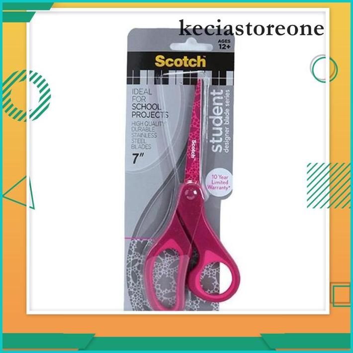 

3M SCOTCH GUNTING SEKOLAH SERBAGUNA STUDENT SCISSORS 7 INCH 1427S KUALITAS BERKELAS