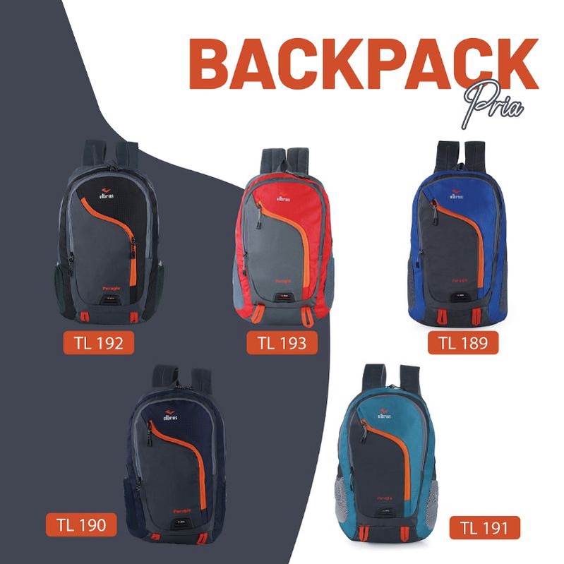 Tas Ransel Pria Laptop Tas Punggung Backpack Sekolah Kerja Kuliah Cowok Daypack 25 L Original Murah Keren