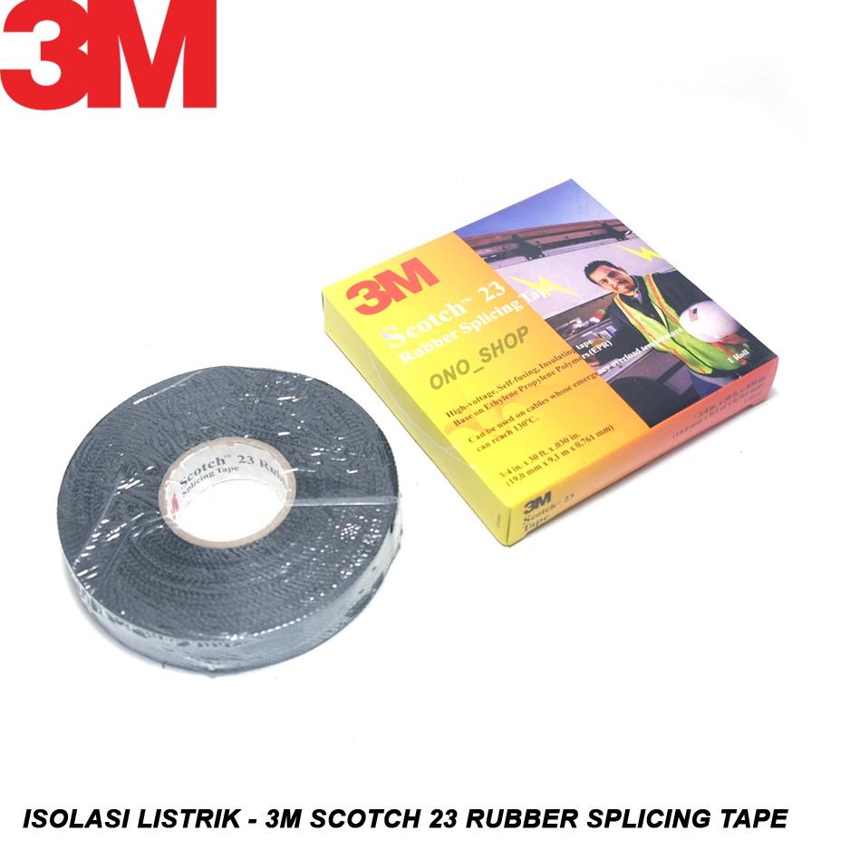 

8)(AH4N-I 3M Scotch 23-Rubber Splicing Tape ( Isolasi Listrik ) IAW