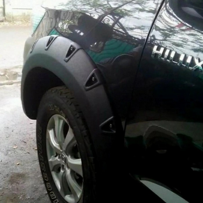 Over fender Hilux Revo single cabin 2016-2019 model baut variasi