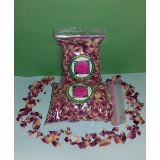 

Dried Rose Petals / mawar kampung kering 30 gram