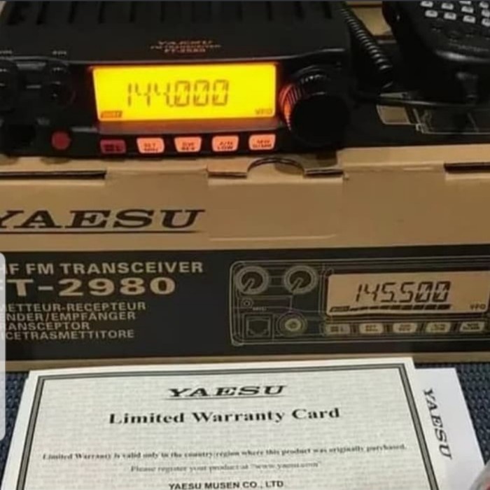 Ready JUAL RADIO RIG YAESU FT-2980 GARANSI YAESU 2980 VHF