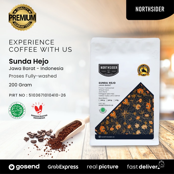 

Sale BIJI KOPI ARABIKA GARUT SUNDA HEJO FULLWASHED -200GR NORTHSIDER COFFEE /KOPI EUBE/KOPI KAPAL