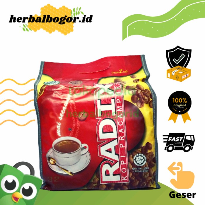 

BAYAR DITEMPAT RADIX HPA isi 32 Sachet kopi herbal Alami /KOPI EUBE/KOPI KAPAL API/KOPIBUBUK/KOPI