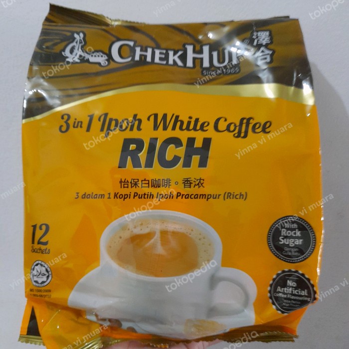 

BAYAR DITEMPAT Chekhup Ipoh white coffee isi 12 sachets /KOPI EUBE/KOPI KAPAL API/KOPIBUBUK/KOPI