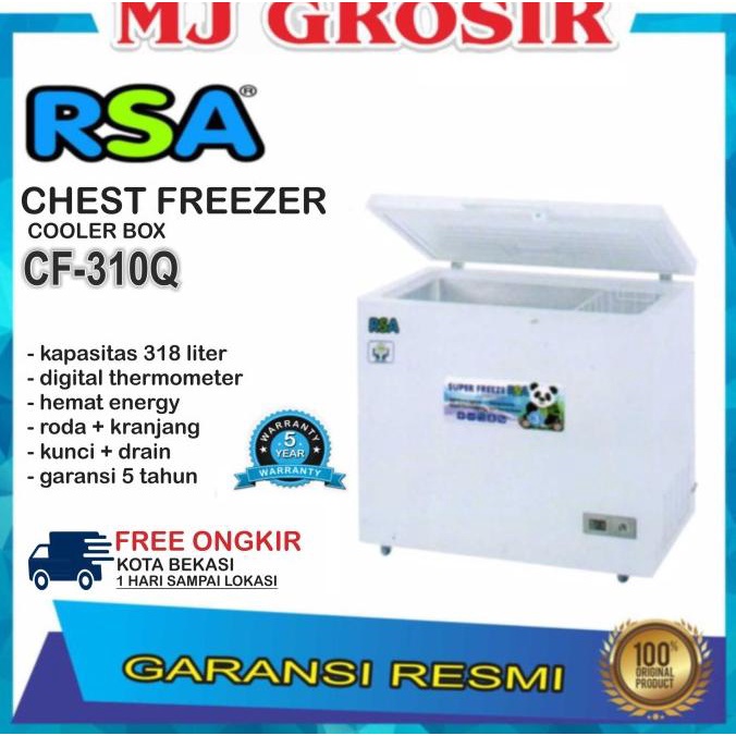 RSA CF 310 CHEST FREEZER BOX 300 L LEMARI PEMBEKU 300 LITER BY GEA