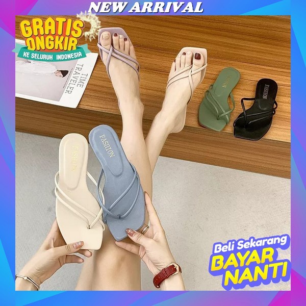 Sandal Heels Terbaru. High Heels Wanita Terbaru Sandal Andin. Hak Tahu Pendek Ry05 Sendal Kondangan 