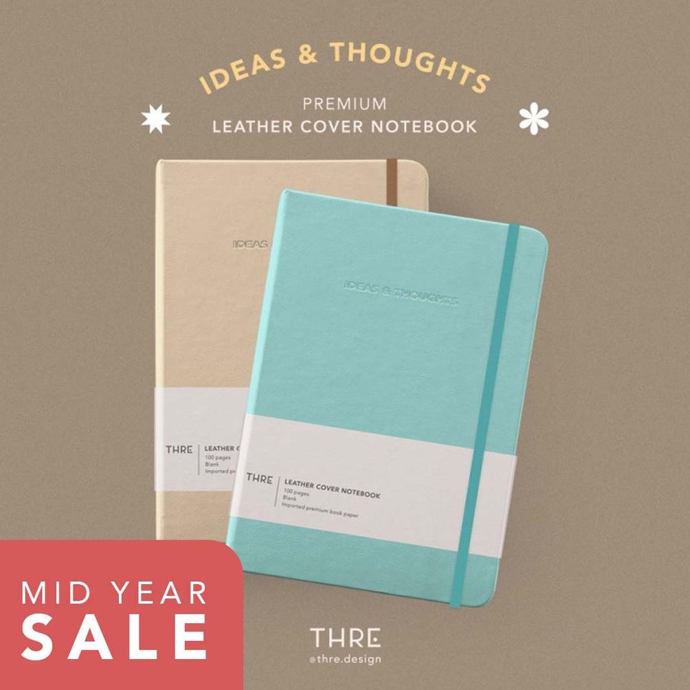 

THRE DESIGN PREMIUM LEATHER COVER NOTEBOOK / BUKU TULIS CATATAN NOTE .