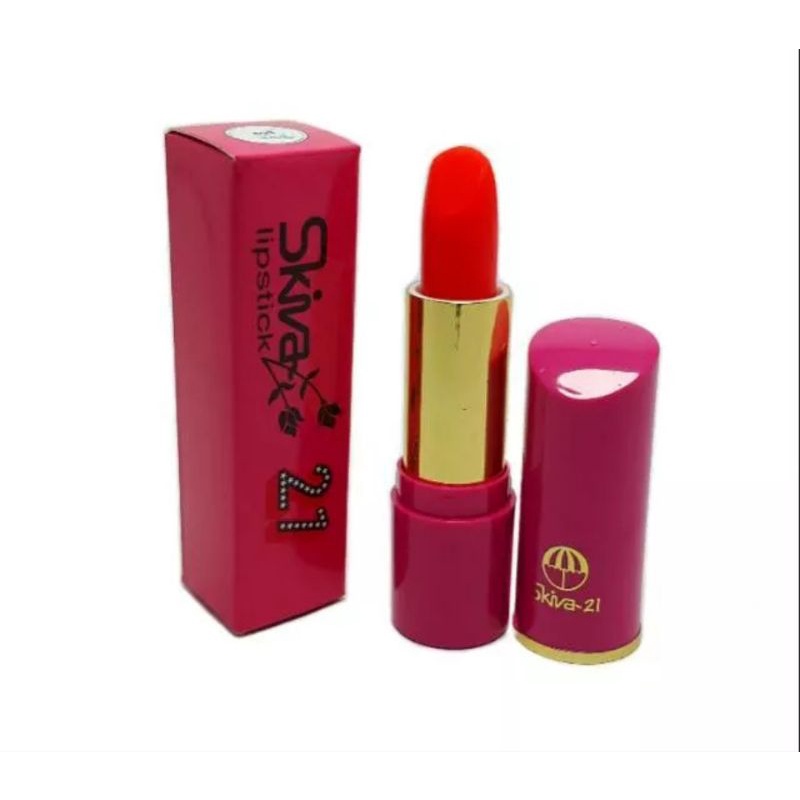 [Per 12pcs]Lipstik Skiva 500 Original Bpom//Skiva 500 Satu Warna//per Bok