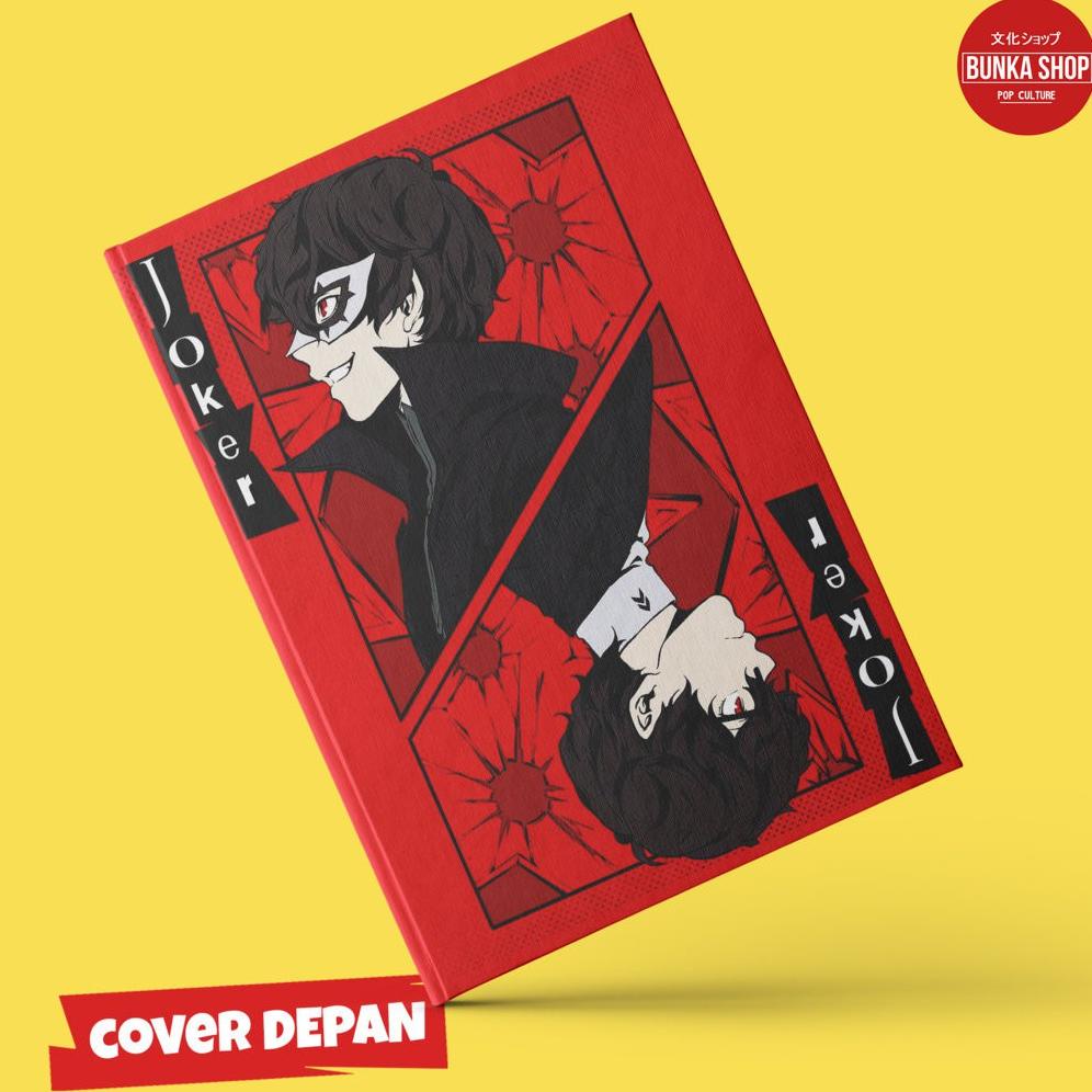 

NOTEBOOK HARDCOVER ANIME GAME PERSONA 5 JOKER HARDCOVER A5 BUKU TULIS CATATAN NOTE AGENDA PLANNER .
