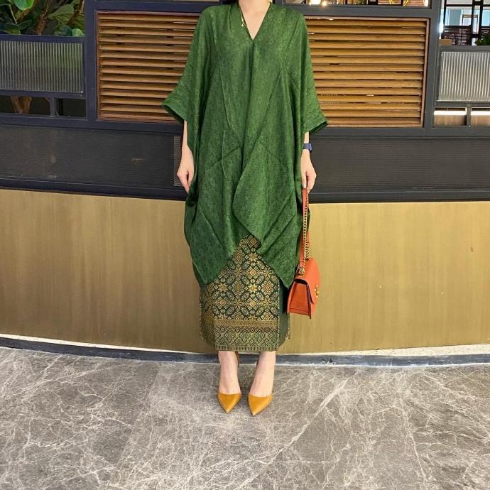 Tunik aruna-hijau botol