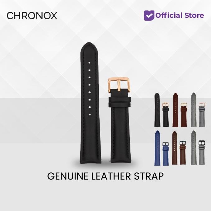 CHRONOX Strap Jam Tangan Kulit Pria Wanita - Wanita 15mm,Misty