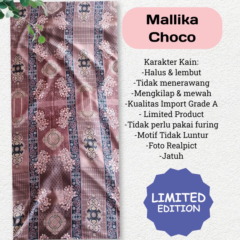 Kain Dr Silk Motif Mallika harga persetengah meter