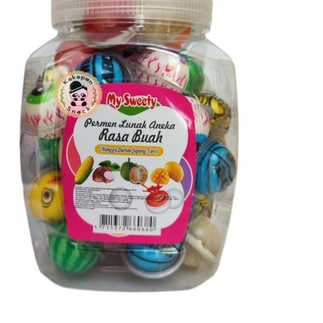 

Discount | FG2 | Permen Lunak Bulat / Permen Jelly Toples isi 50 pcs