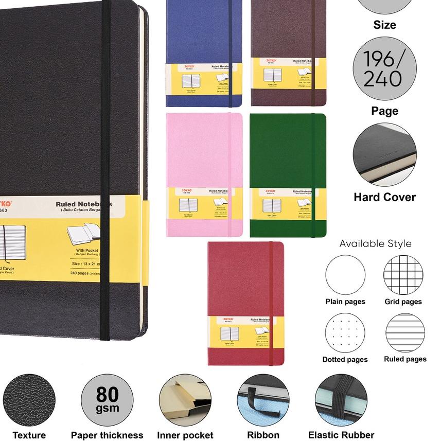 

Sale | KI3 | Notebook Buku Tulis Catatan Diary Agenda Joyko Hard Cover