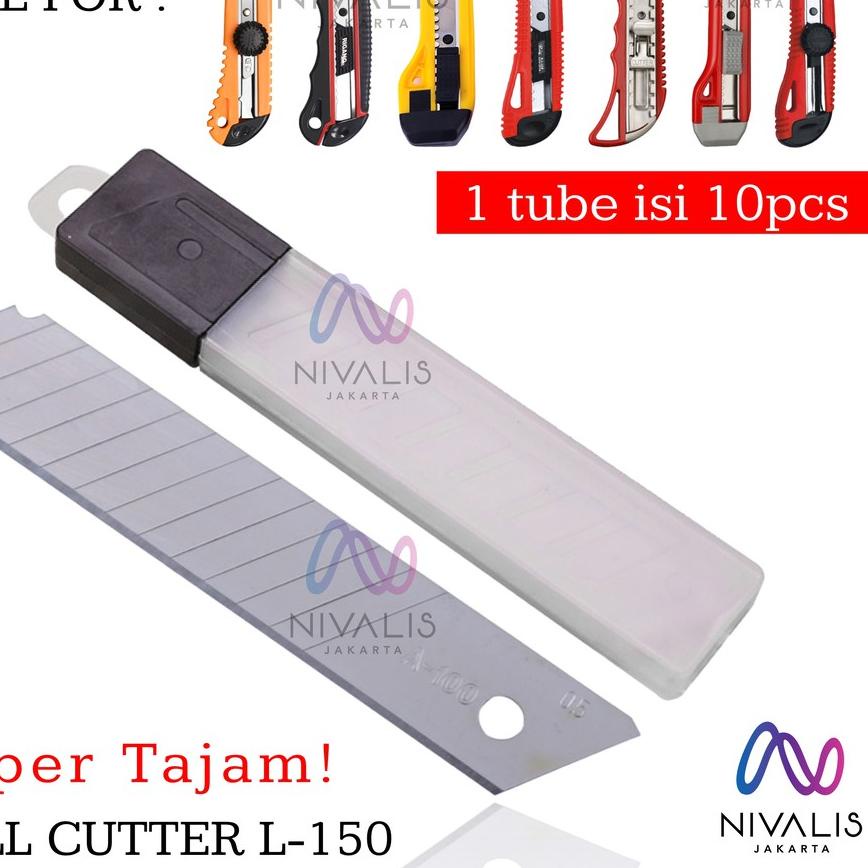 

Discount | KI3 | ISI REFILL PISAU CUTTER BLADE BESAR 10 PCS ISI ULANG PISAU KATER BESAR KUALITAS TAJAM