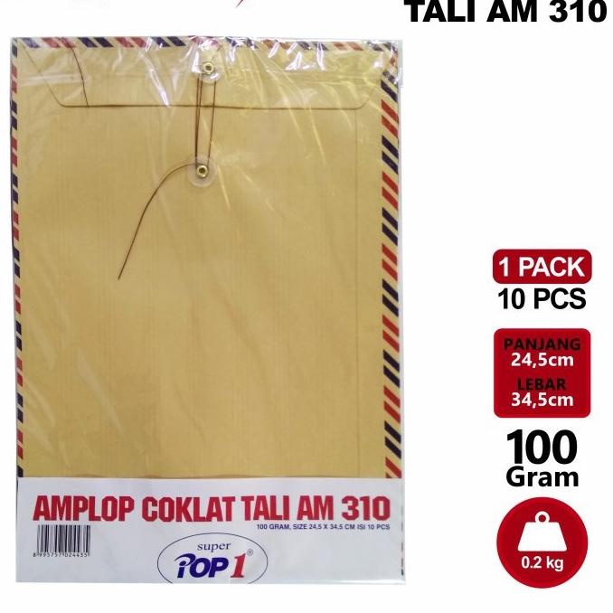 

Limited | KI3 | (1pack =isi 10) Amplop coklat tali Folio 310 Lamaran kerja J-plus / Pop1 / Executive