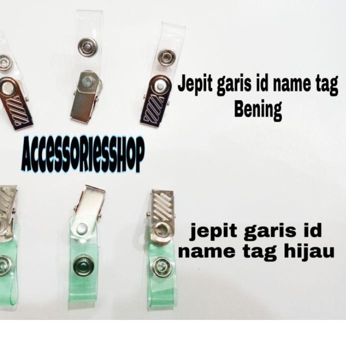 

Promo | FG2 | Jepit garis nikel jepit buaya jepitan id card name tag-1pcs