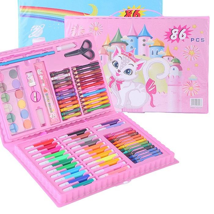 

Termurah | FG2 | J782 Stationary Set isi 86 pcs Pensil Crayon Warna Cat Air / Perlengkapan Sekolah Menggambar Anak / Alat Warna / Alat Lukis set crayon 86pcs