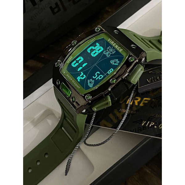 Jam Tangan Pria Virence Original Digital Tahan Air Garansi 1 Tahun