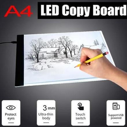 

Drawing Tracing A4 Copy Board Papan LED Light Pad Ultra Jiplak Gambar