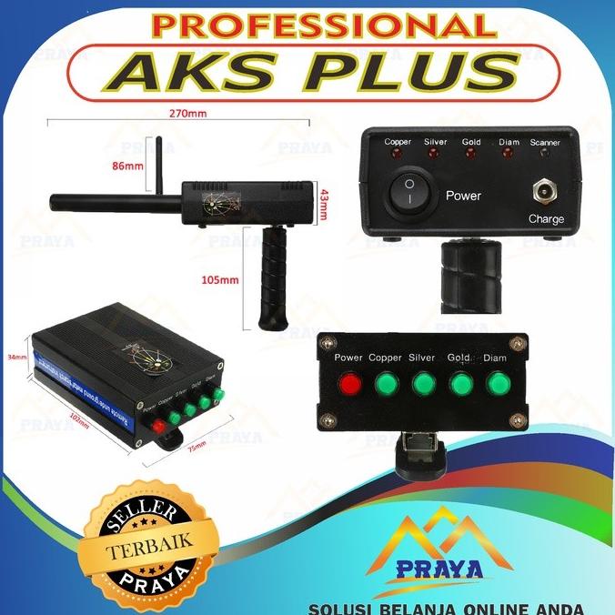 Aks Ps Profsiol Metal Detector Detektor Log Emas Perak Tema Long Range