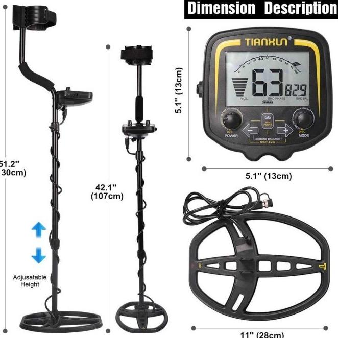 Tianxun Pendeteksi Logam Metal Gold Silver Detector - Tx-850