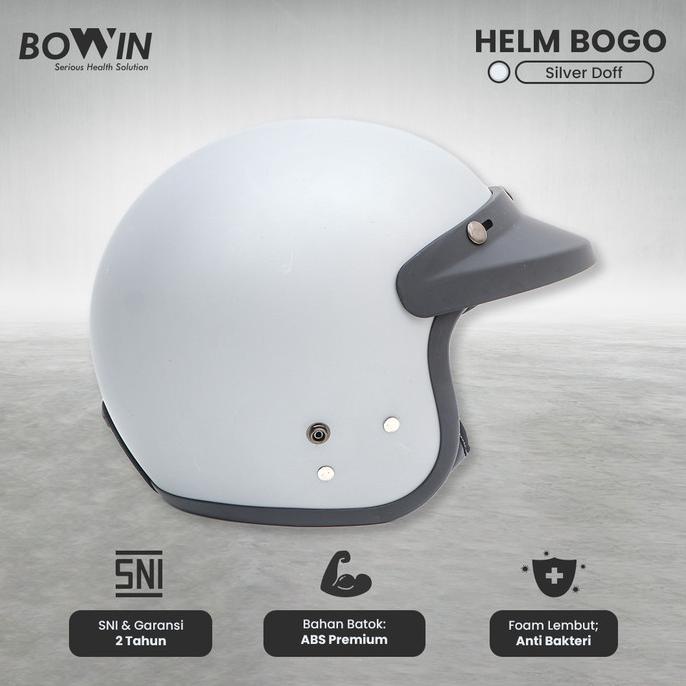Bowin Helm SNI Premium Carbon Fiber (Helm Half Face Bogo / Helm Retro)