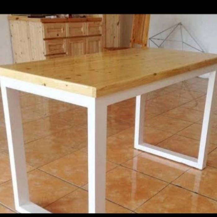 Meja Belajar,Meja Minimalis Modern Kayu Jati Belanda