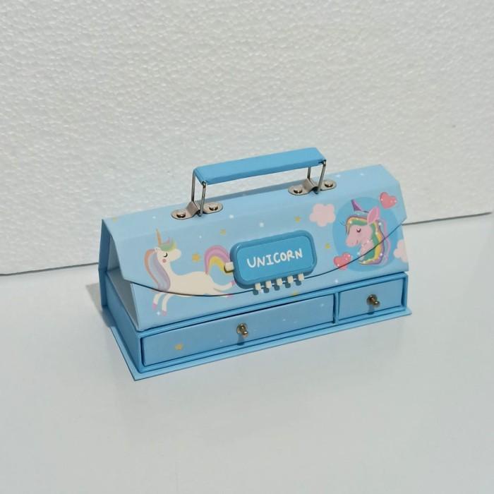 

BOS Kotak Pensil Karton+Kode Kunci/Tempat Pensil/Pencil Case Code/Pin