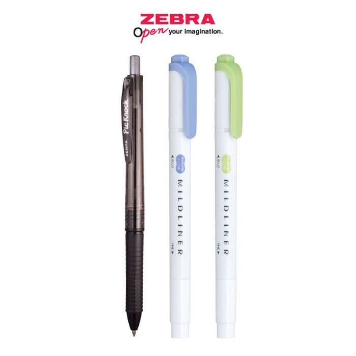 

Terlaris Zebra Mildliner Twin Package (Mildliner Green & Dark Blue)