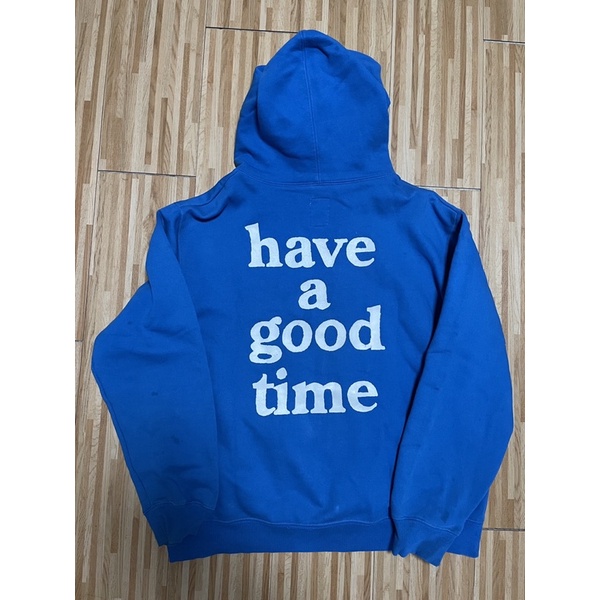 Hoodie have a good time blue big logo size XL