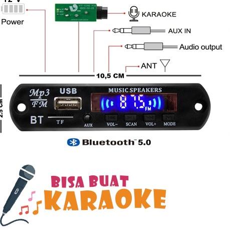 ✨12.12✨ Modul Mp3 Bluetooth Bisa KARAOKE 12V gas 