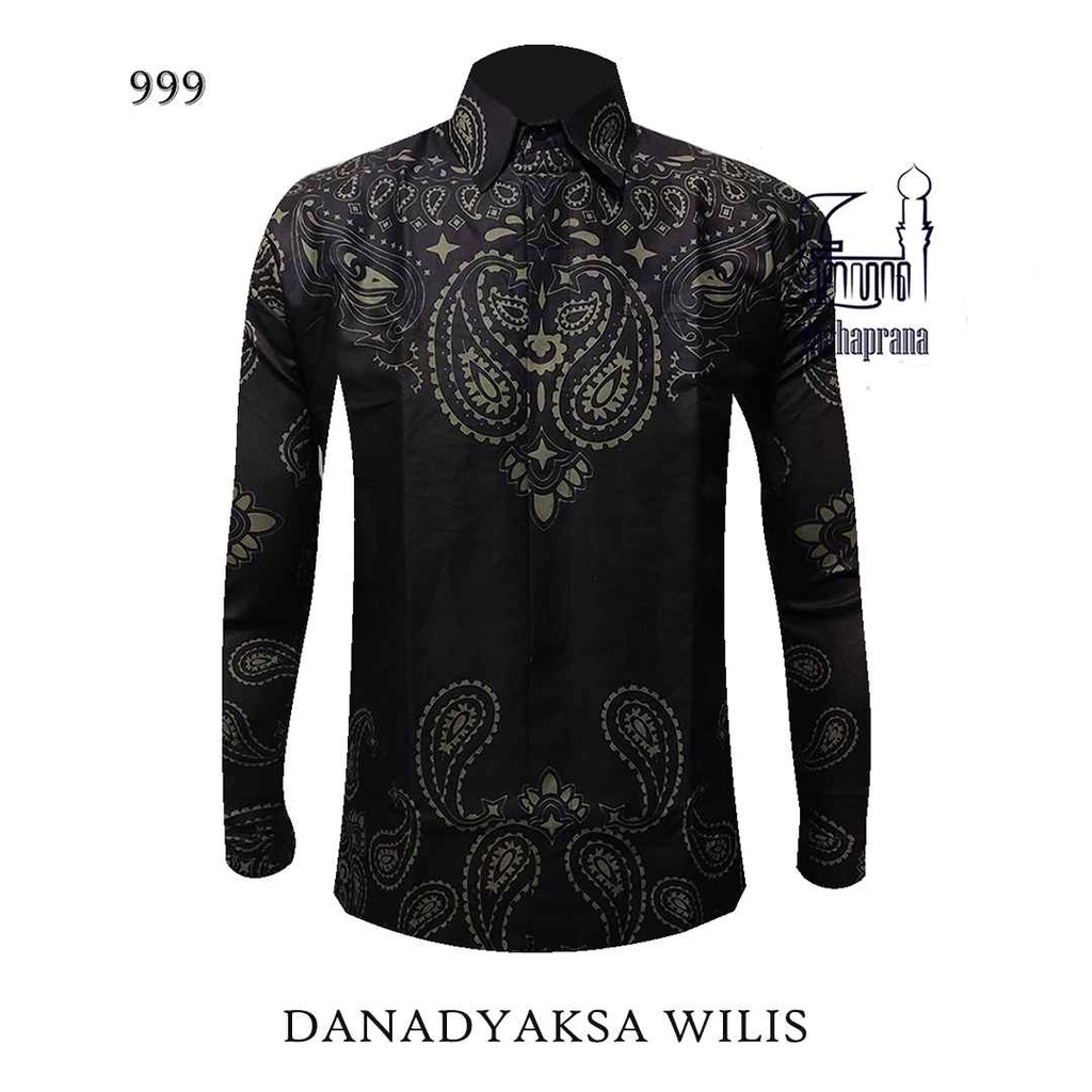 BATIK MAHAPRANA Motif DANADYAKSA WILIS Atasan Kemeja Batik Pria Lengan Panjang Full Furing MHP-999