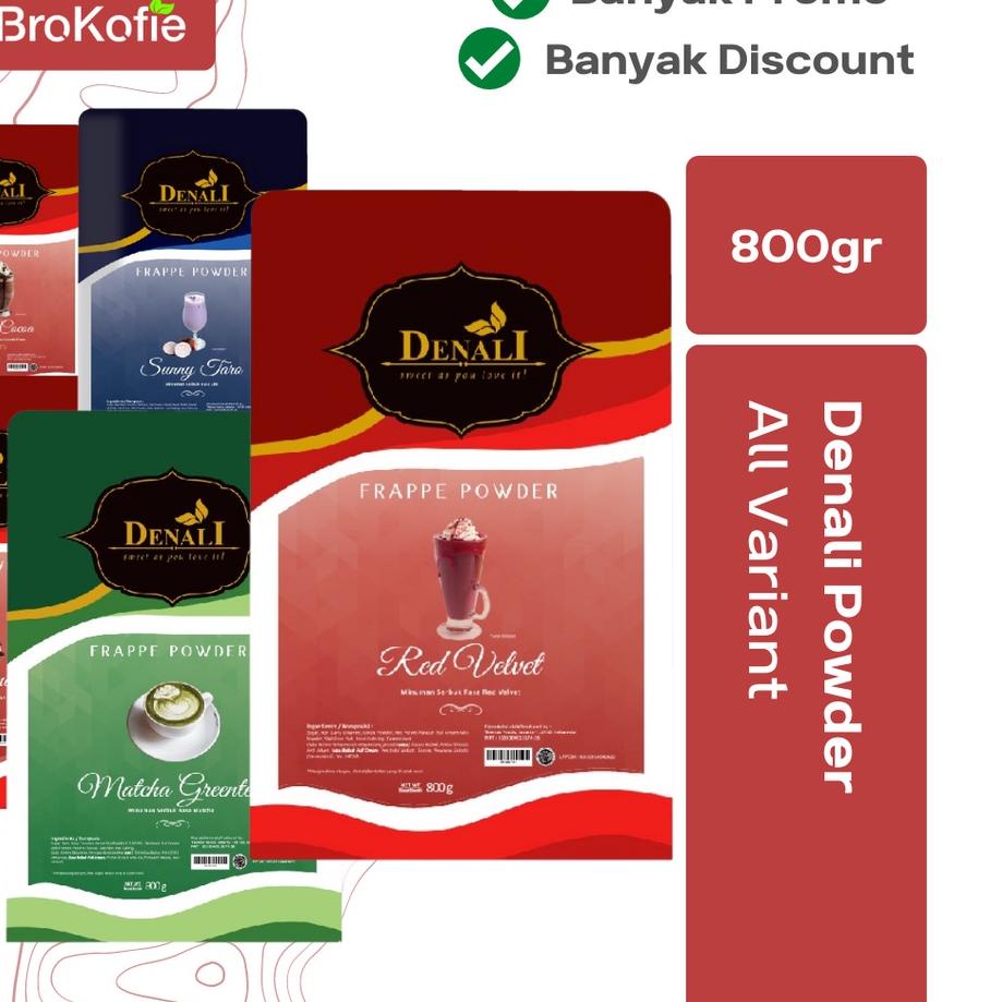 

PROMO✅Denali powder [PROMO] Redvelvet, Strawberry, Taro, Cocoa Signature, Dark Cocoa, Goth Charcoal, Matcha, Tiramisu, Frappio Base