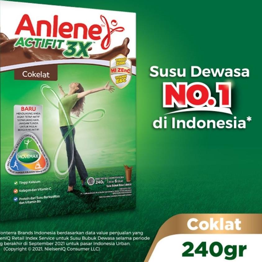 

Terbaru⭐Anlene Actifit 3X Susu Bubuk Dewasa Cokelat 240g - Nutrisi Tinggi Kalsium Untuk Tulang, Sendi, dan Otot