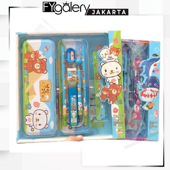 

DGNMI FYGALERYJAKARTA 2010_STATIONARY_SET Kotak Pensil Anak Set 7In1 Stationery Alat Tulis Kotak Pensil Karakter 8mwrs