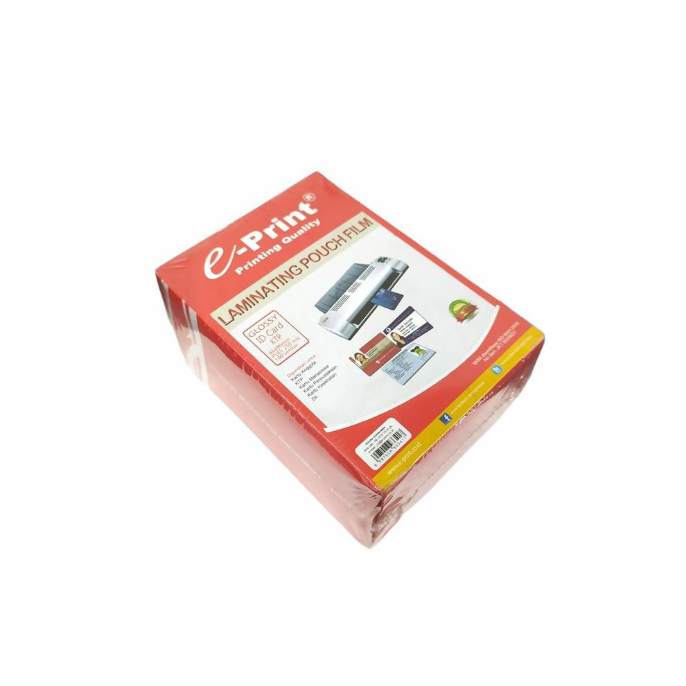 

SHOPEE E-Print Plastik Laminating Pouch ID Card Ukuran KTP 250 micron (100 Lembar)- shesb [KODE 96]