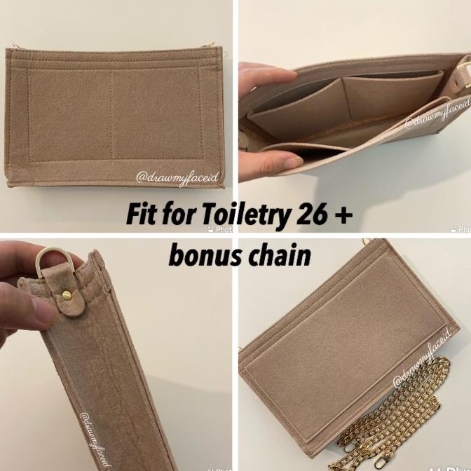 Lv toiletry 26 insert /lv toiletry 26 organizer/ lv toiletry 19 insert