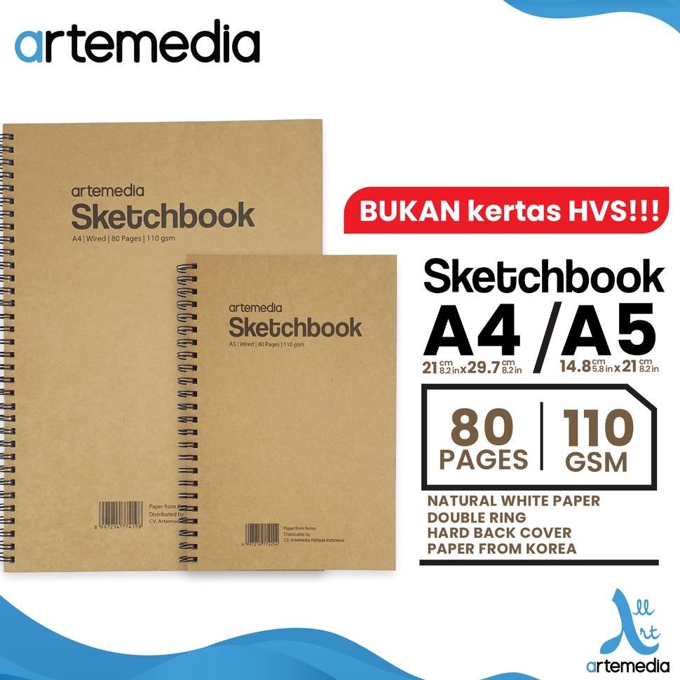 

DISKON !!! Buku Sketsa Artemedia Sketchbook Wired A5 A4 Craft Cover Jilid Spiral [KODE ]