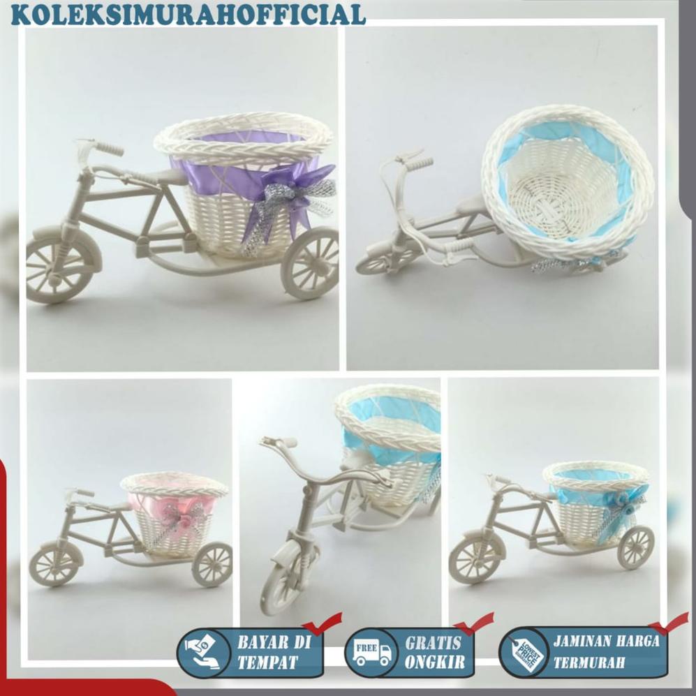 NEW ARRIVAL  COD POT BUNGA VAS BUNGA POT BUNGA SEPEDA POT BUNGA MEJA SHABBYCHIC VAS BUNGA SEPEDA HIA